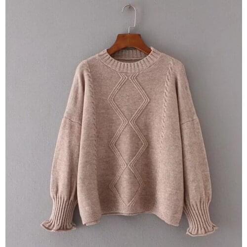 Urifens 2021 Arrival Female Solid Spring Autumn Winter Pullover Women Basic Knitted O Neck Warm Long Sleeve Sweater P58