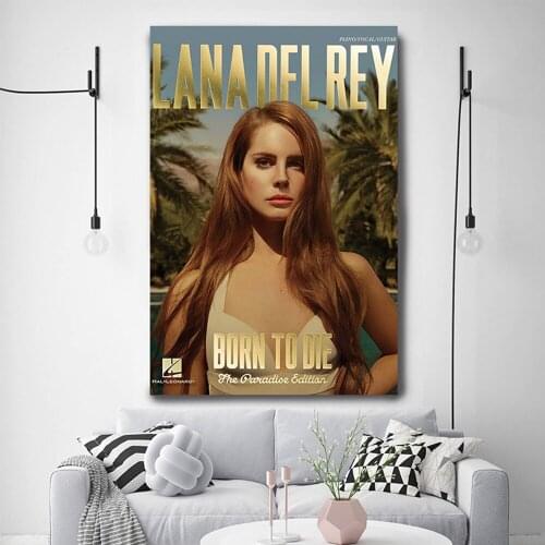 Vintage Singer Lana Del Rey Posters and Print Canvas Painting Home Art Wall Decor Painting Lana Del Rey for Bedroom Living Room