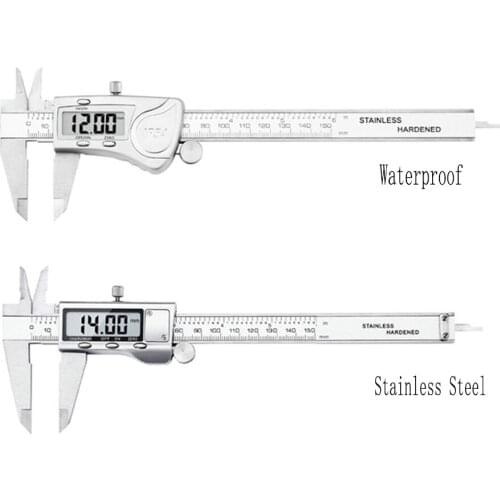 Waterproof digital caliper high precision stainless steel electronic vernier caliper 0-150/200mm