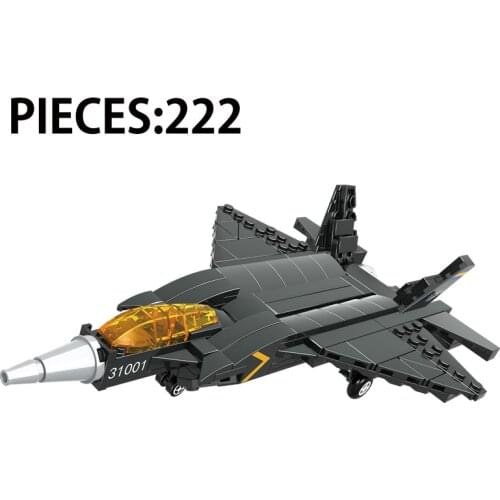 WW2 Military Series The Fifth Generation Stealth Trainer Fighter Weapon accessories Building Blocks Bricks Toys Gifts
