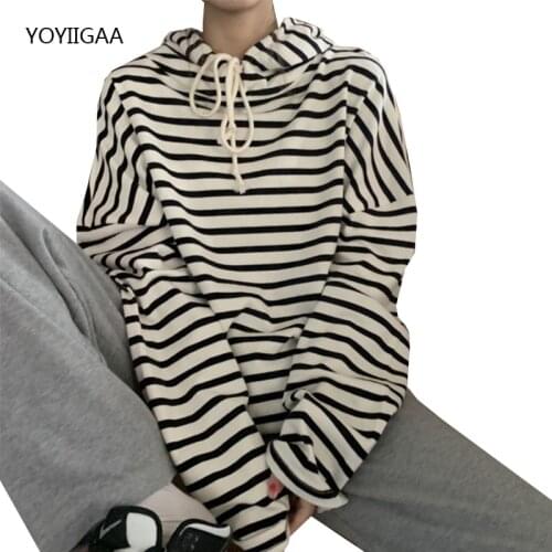 Женские полосатые футболки YOYIIGAA China At AliExpress