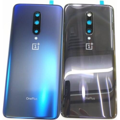 100% Original 3D Glass Back Battery Cover Rear Door Housing Case For Oneplus 7 Pro 7Pro With Camera Lens Replacement