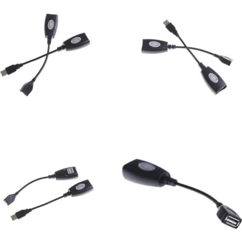 1 Set USB 2.0 to CAT5E CAT6E RJ45 LAN Modem USB Extension Extender Adaptor Cable Adapter Cable for XBOX Webcam Network Cables