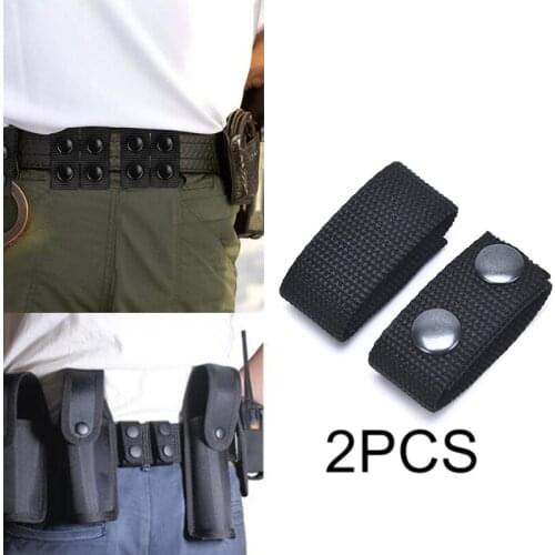 2Pcs Tactical Belt Buckle Heavy Duty Belt Keeper Portable Webbing Strap Military Belt Equipment Accessories for Outdoor Sports