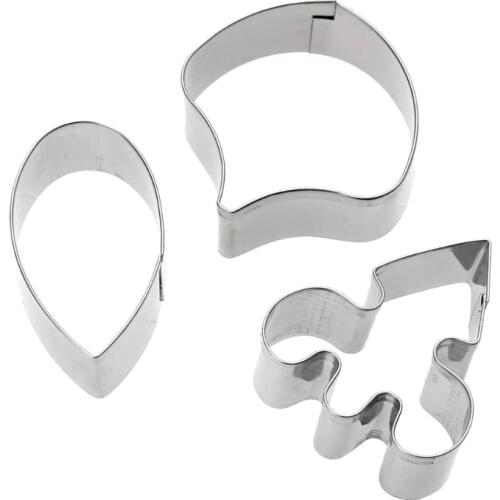 3pcs/set Butterfly Orchid Cake Mold Flower Petal Fondant Stainless steel Cake Mold Bakeware Stainless Steel Cake Tools PTSP