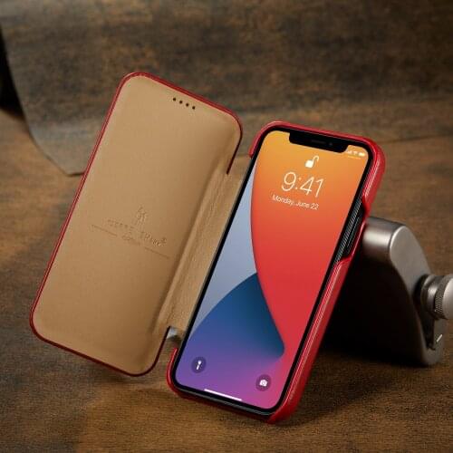 Real Genuine Leather Cover Flip Phone Case For iPhone 6 6S 7 8 Plus X XR XS 11 12 Pro Max Mini 2020 New SE