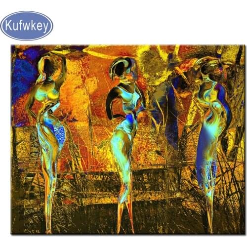 Diy 5d diamond painting African woman new Diamond embroidery portrait diamond mosaic full round picture of rhinestones abstract