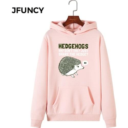JFUNCY 2020 New Print Women Hoodie Long Sleeve Autumn Pullover Female Hooded Sweatshirt Woman Casual Hoodies Sportwear