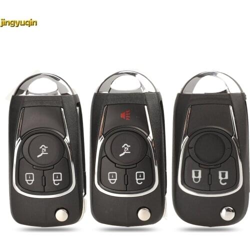 Jingyuqin 15pcs Remote Car Key Shell For Chevrolet Cruze For Buick Regal Encore Lacrosse GL8 For OPEL Insignia Astra J Zafira C