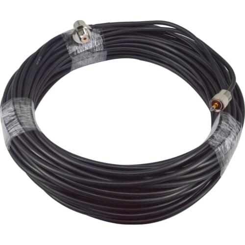RG8X Coaxial Antenna 30M Cable UHF Male to UHF Female Rightangle Connectors 50 OHM Jumpers Amateur CB Radio Antenna Cable Wire