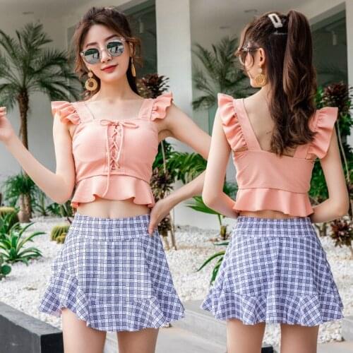 Summer Women Print Patchwork Swimsuit Ladies Sexy Fashion Bandeau Bandage Bikini Set Push-up Swimwear Beachwear