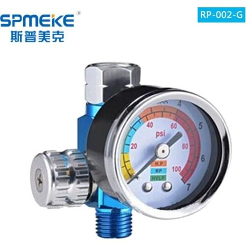 Mini Air Regulator Valve Gun Tail Pressure Gauge,Precision pressure regulator with display table,suitable for spray gun,RP-002-G