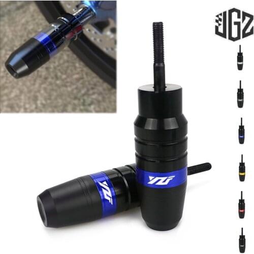 Motorcycle CNC Aluminum Frame Sliders Wheel Exhaust Falling Crash Protector Pads for Yamaha YZF R1 R6 R3 R25 R15 V3 2013 - 2020