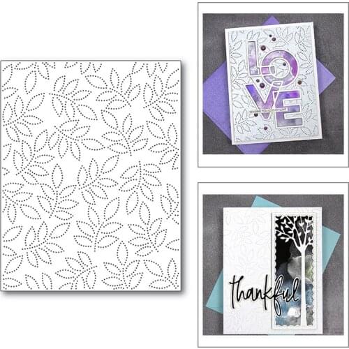 2020 New Rectangle Frame Background Embossing Hole Debossing Metal Cutting Dies For Making Greeting Card Scrapbooking No Stamps