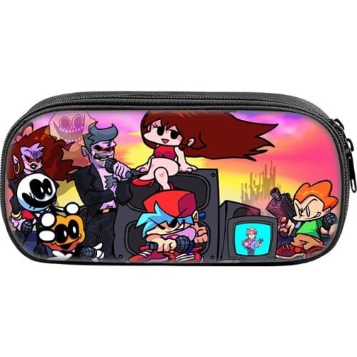 High quality Friday Night Funkin pencil bag Students Pencil Holder Boys Girls fashion stationery bag Children pencil case