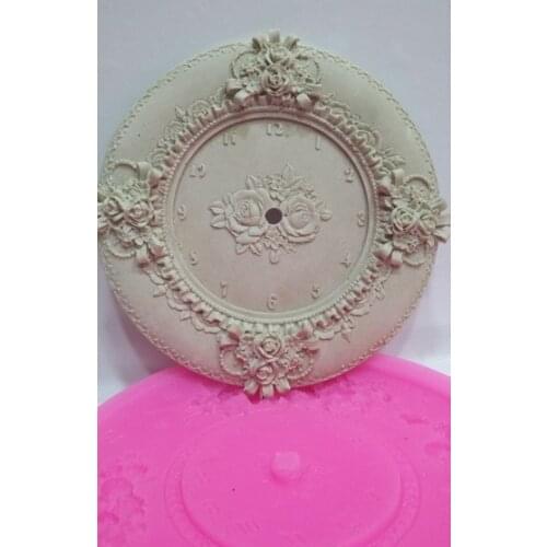 Rose clock silicone mold decor decoration home design decoration outstanding