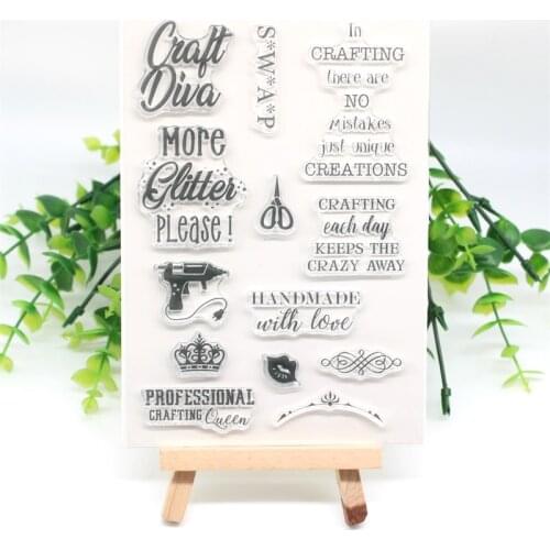 Handmade Transparent Clear Silicone Stamps for DIY Scrapbooking/Card Making/Kids Crafts Fun Decoration Supplies