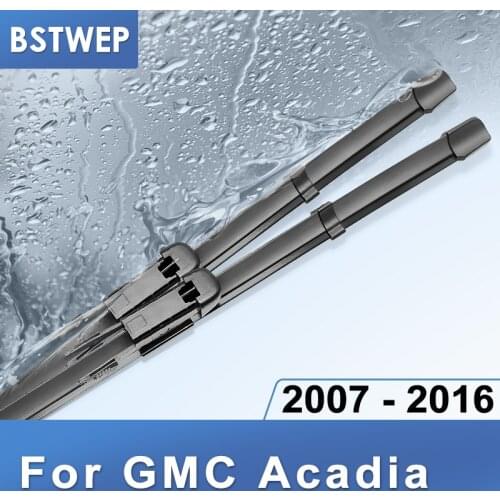 BSTWEP Wiper Blades for GMC Acadia 24"&21" Fit Push Button / Pinch Tab Arms 2007 2008 2009 2010 2011 2012 2013 2014 2015 2016