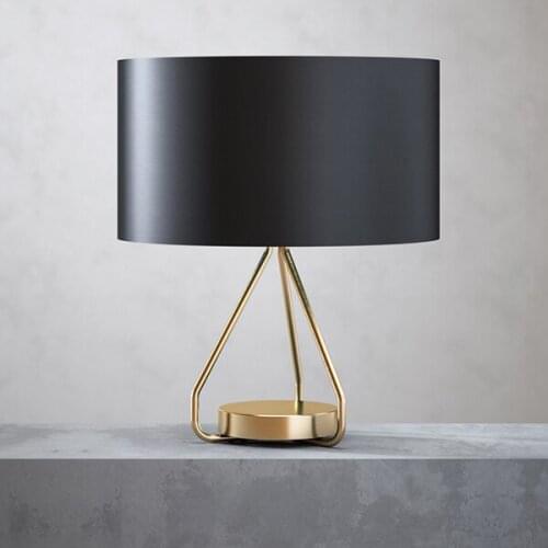 Modern Chinese style table lamps simple desk lamp living room dining room bedside personality fashion black desk lamps ZA8279