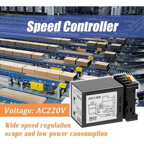 SS22-A 6-250W AC220V 3A 50/60Hz Speed Controller Motor Speeds Pinpoint Regulator Control Device