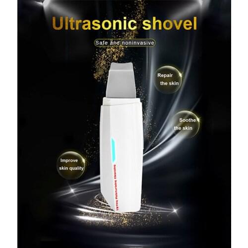 Ultrasonic EMS Skin Scrubber Ultrasonic Blackhead Deep Face Cleaning Machine Peeling Shovel Facial Pore Cleaner Face Skin Care