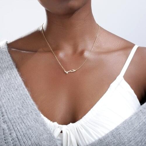 V Attract Friendship CZ Arabic Love Statement Pendant Necklace Women Men Vintage Jewelry Rose Gold Ketting ettingen Voor Vrouwen