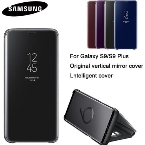 SAMSUNG Vertical Mirror Protection Shell Phone Cover Phone Case for Samsung Galaxy S9 G9600 S9+ S9 Plus G9650 Slim Flip Case