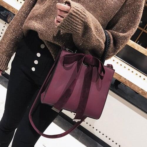 HANSOMFY 2019 Fashion womens messenger bags bolsas feminina casual leather Bow Handbag crossbody shoulder bags MQ-72