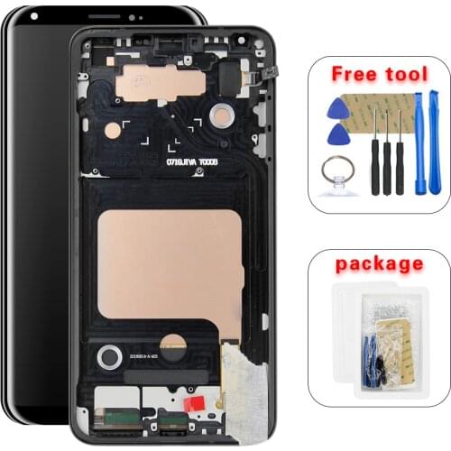 6.0" For LG V30 H930 US998 H931 H932 H933 VS996 LS998U LCD Display Touch Screen Digitizer Assembly with Frame