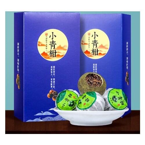 1 box total 4 pieces Small Citrus Palace Old Dried Peel Puer Tea Orange puerh tea Oranges pu er tea Tangerines pu erh pu'er tea