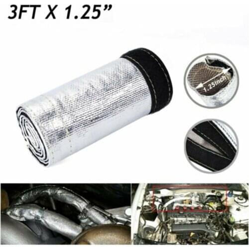 1M Insulation Metal Heat Shield Sleeve Wire Hose Protection Cover F-Best