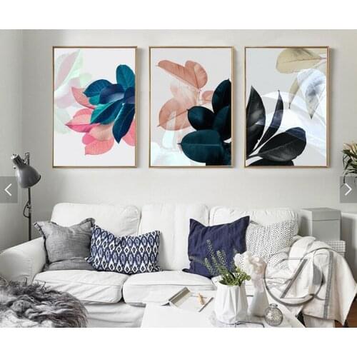 3 Pieces Abstract Geometric Canvas Paintings Nordic Scandinavian Posters canvas pictures for living room home decor unframed