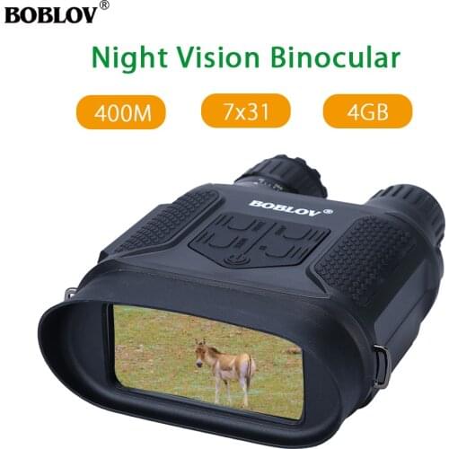 NV400 Day & Night Vision Infrared 7x31 Zoom Binocular Scope Telescope Device 4GB 720P 400M Hunting Outdoor Travel Camping Camera