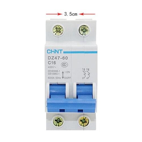 2P 10A 230/440V~ DZ47-60 C10 air switch household lighting plastic Circuit breaker isolate DIN rail intelligent high quality