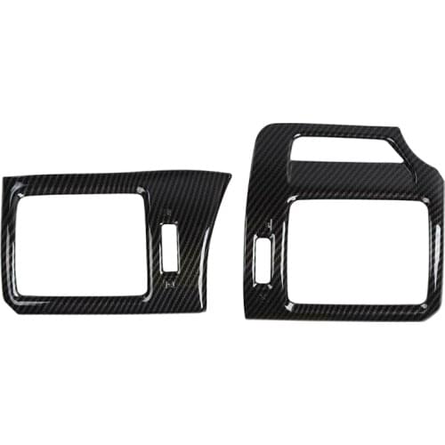 Center Console Side Air Conditioner Outlet Vent Trim Cover for Toyota 4Runner 2010-2019 Carbon Fiber
