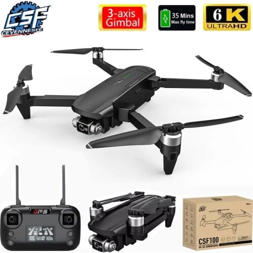 CSF100, 6K Drone, High-Definition Camera, Three-Axis Gimbal Camera, 35 Minutes Of Flight Time, Brushless Foldable Drone, RC, New