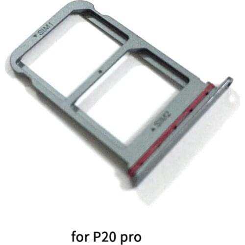 Sim Tray Holder For Huawei P20 / P20 Pro SIM Card Tray Slot Holder Adapter Socket Repair Parts