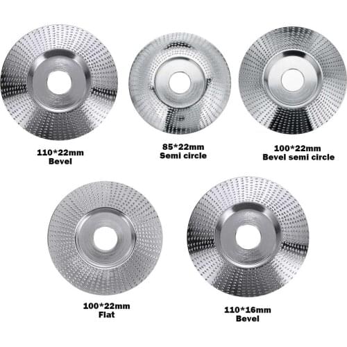 Wood Grinding Wheel Rotary Disc Sanding Wood Carving Tool Abrasive Disc Tools For Angle Grinder Tungsten Carbide 22mm Bore