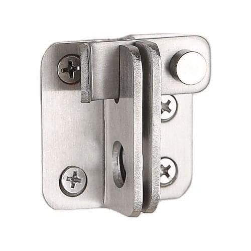 Stainless steel door latch left right angle sliding door lock Hasp Bolt screw locker Anti-theft Security hardware accessories