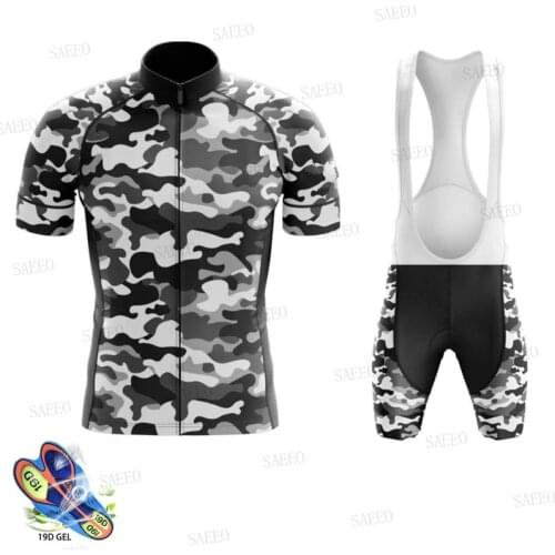 Camouflage Bike Uniform 2021 Pro Team Short Sleeve Maillot Ciclismo Mens Cycling Clothing Summer MTB Bike Riding Cycling Jersey