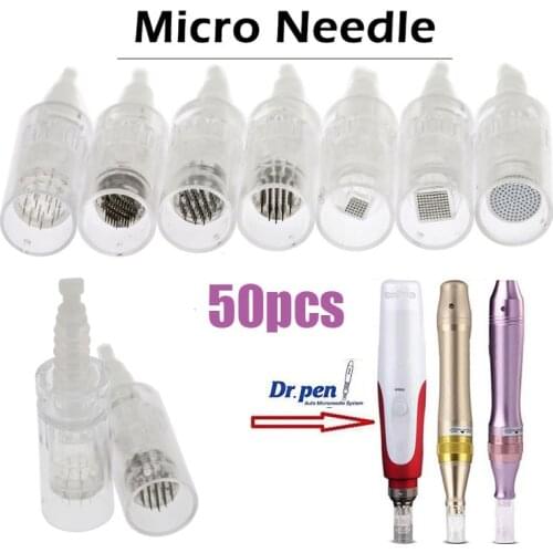 50pcs Micro Needle For Dr.Pen Ultima M5/M7/N2 Auto Derma Roller Microneedle Cartridges Facail Scar Acne Skin Care Beauty Device