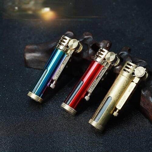 Personality Creative Retro Brass Kerosene Windproof Lighter Tobacco Accessories Smoking Accessories for Weed Gadgets for Men