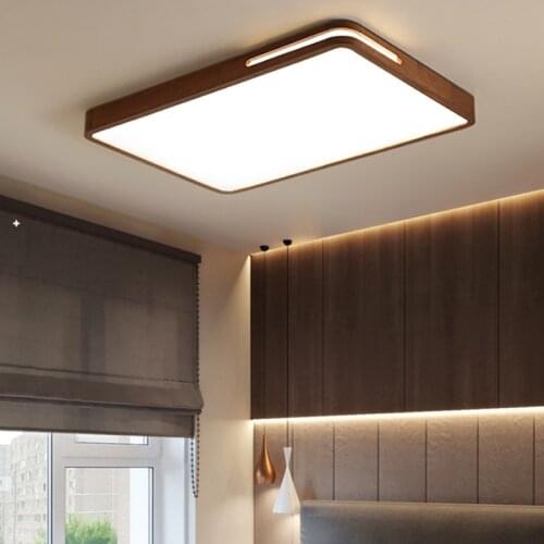 Modern Real Wood LED Chandeliers Indoor Lamps For Bedroom Study Attic Hall Living Room HOME Decoration Luster Fixture Lighting