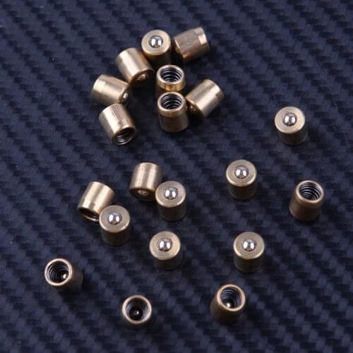 LETAOSK 20pcs 0.6x0.6cm Brass Push Button Press Fit For Ball Oiler Nipple Hit & Miss Engine Motor Lathe Mill