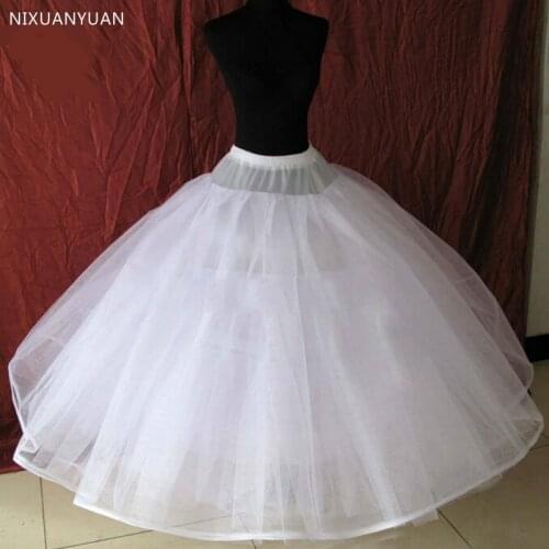 8 Layers Tulle Underskirt Wedding Accessories Chemise Without Hoops for A Line Wedding Dress Wide Plus Petticoat Crinoline