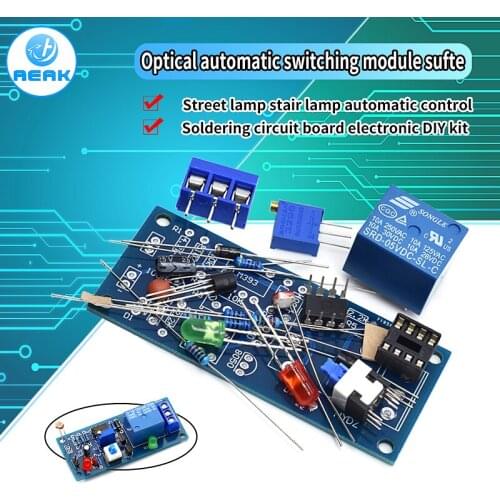 Light Control switch diy kit street lamp stair automatic control switch electronic welding circuit board student Laboratory