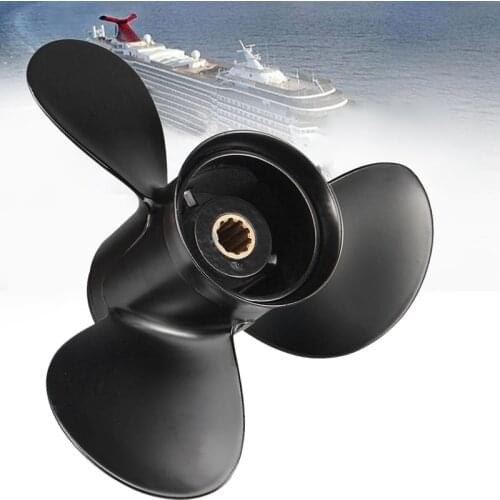 AU05 -Aluminum Alloy Marine Outboard Propeller 3R0B645250 25-30Hp 9.9 X 12 for Mercury Tohatsu Spline Tooth 3 Blade