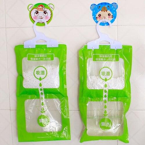 Wardrobe Hanging Moisture Absorbent Bags Anti-Mold Desiccant Packets For Home Kitchen Bathroom Closet Cabinet Dehumidifier Bag