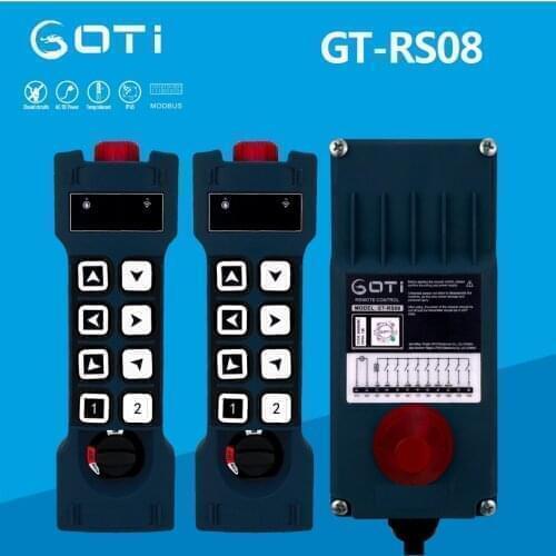 GT-RS08 Industrial Radio Wireless Crane Hoist Remote Control 8 Channel Switch Replace TELECRANE UTING F24-8S F23-A++ TELEcontrol