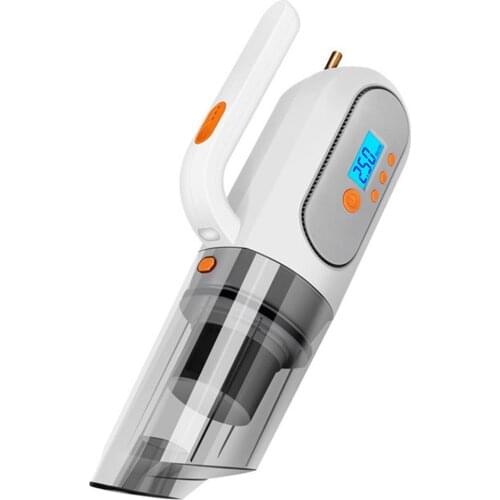 12V Multifunctional Car Vacuum Cleaner Four In One Vacuum Cleaner With Air Pump And Tire Pressure Monitor Lighting Function